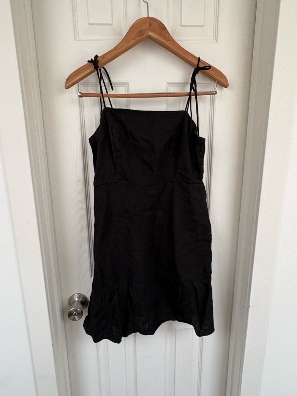 Old Navy Black Tie-Shoulder Mini Dress